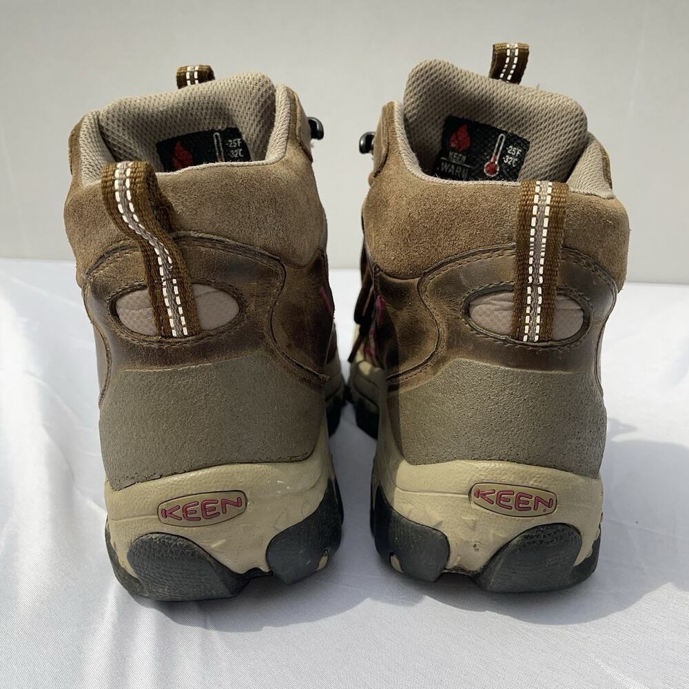 Keen Revel Winter Hiking Boots Brown Leather Waterproof Insulated 200g Mens 9 - Picture 5 of 11